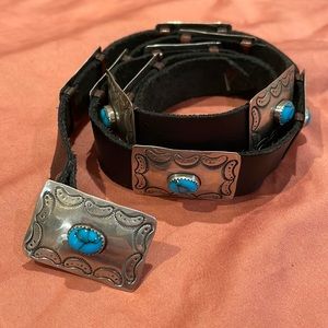 Handmade Turquoise Concho Belt
